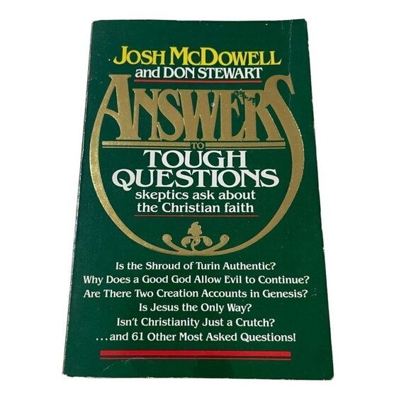 Answers to Tough Questions Skeptics Ask About the Christian Faith McDowell, Stew - Picture 1 of 5